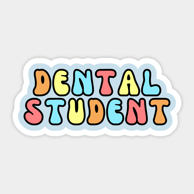 Dental Student Sticker by Haministic Harmony